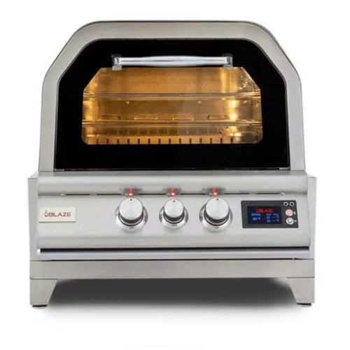 Blaze 24-Inch Stainless Steel Outdoor Pizza Oven with Rotating Stone - View 2