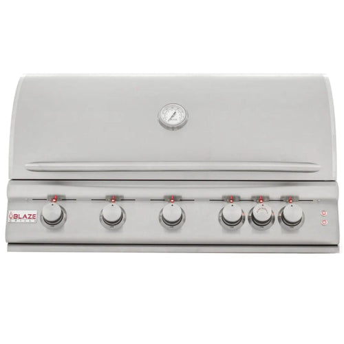 Blaze 40" 5-Burner Premium LTE Built-In Gas Grill with Lights - View 1