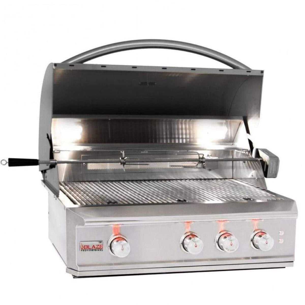 Blaze Professional LUX 34" 3-Burner Built-In Gas Grill with Rear Infrared Burner - View 2