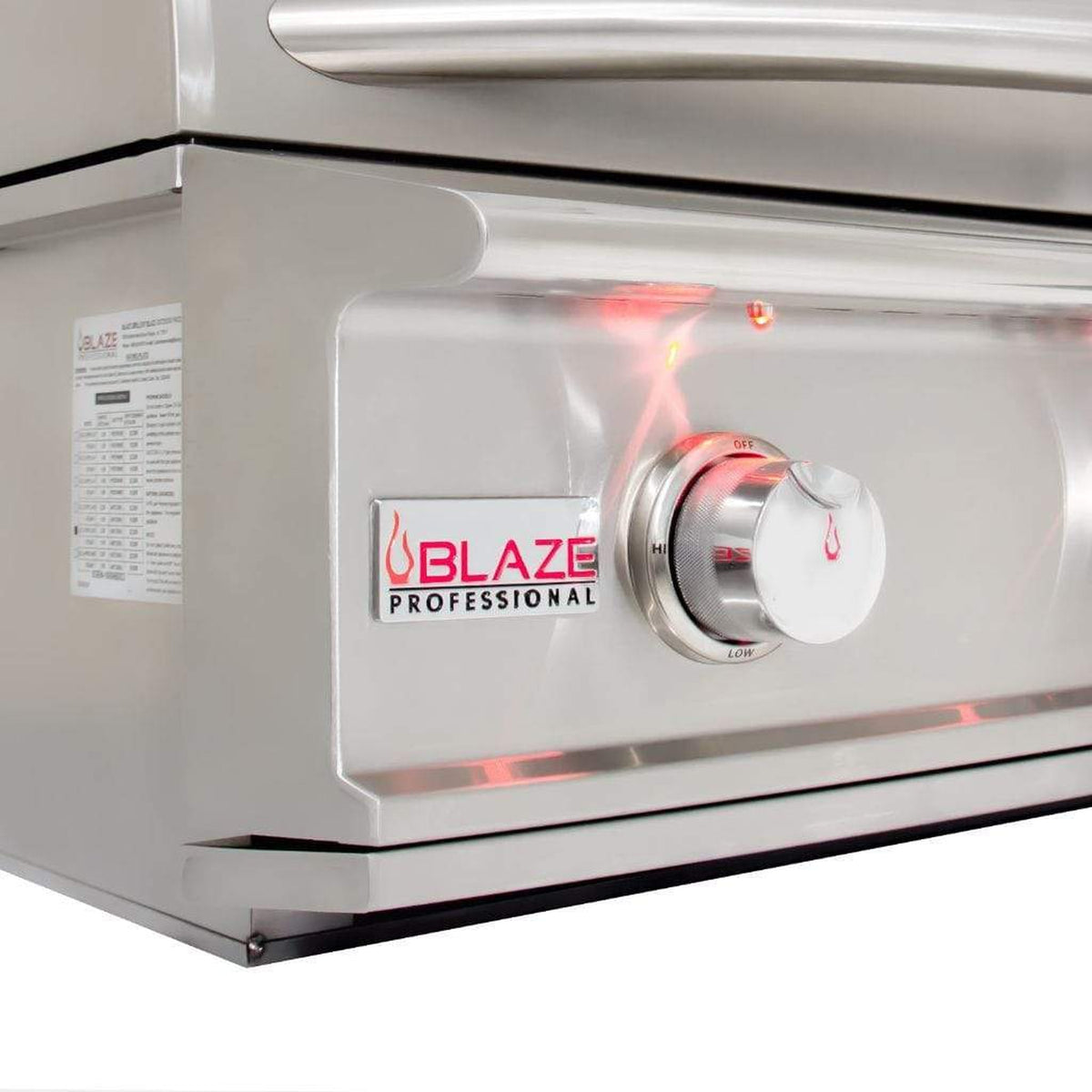 Blaze Professional LUX 34" 3-Burner Built-In Gas Grill with Rear Infrared Burner - View 3