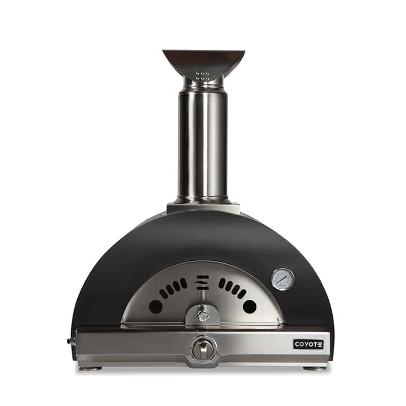 Coyote 30" Matte Black Hybrid Multi-Fuel Natural Gas Outdoor Pizza Oven - View 1