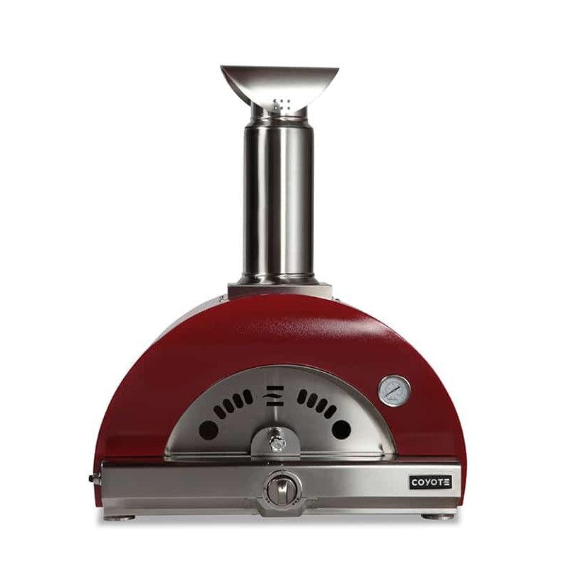 Coyote 30" Red Hybrid Multi-Fuel Liquid Propane Gas Outdoor Pizza Oven - View 1