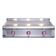 Le Griddle Pro Series 105 41" 3-Burner Liquid Propane Griddle With Lights and 6MM Plate