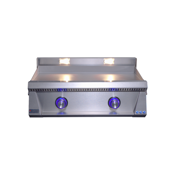 Le Griddle Pro Series 75 30" 2-Burner Liquid Propane Griddle With Lights and 3MM Plate