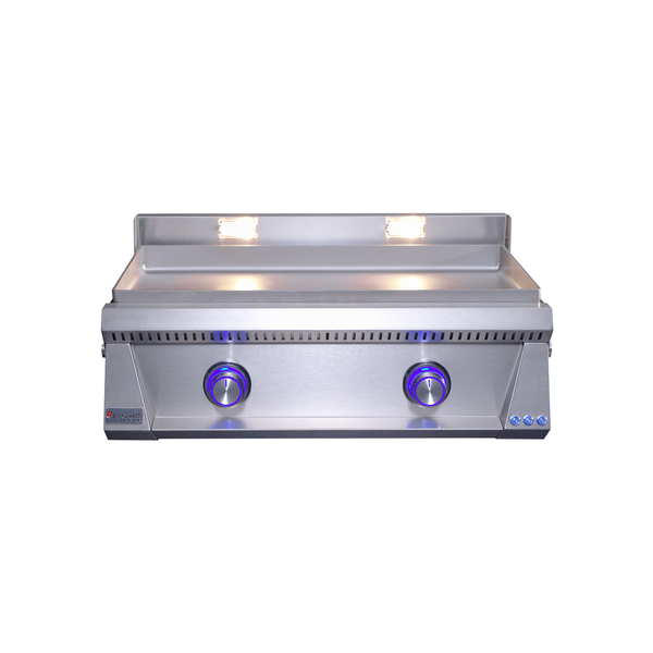 Le Griddle Pro Series 75 30" 2-Burner Liquid Propane Griddle With Lights and 6MM Plate