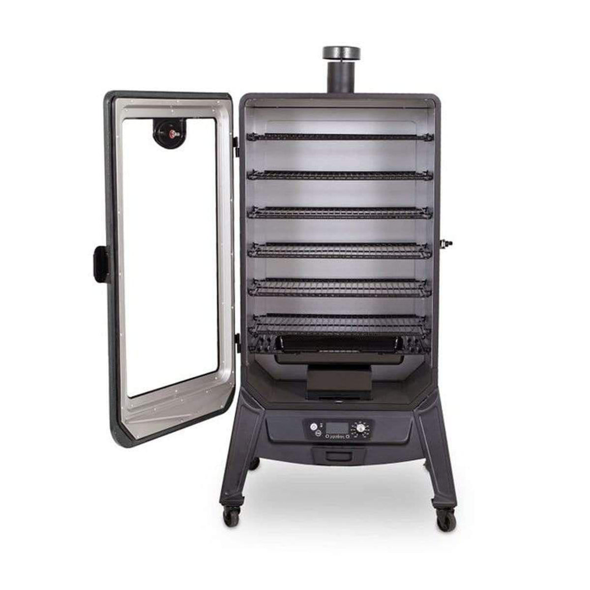 Louisiana Grills 7-Series Steel Construction Powder Coated Finish Vertical Pellet Smoker With Meat Probe - View 2