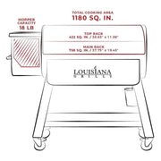 Louisiana Grills Black Label Series 1200 LG1200BL Pellet Grill With WiFi Control - View 4