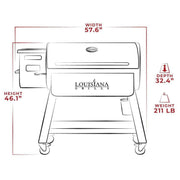 Louisiana Grills Black Label Series 1200 LG1200BL Pellet Grill With WiFi Control - View 5