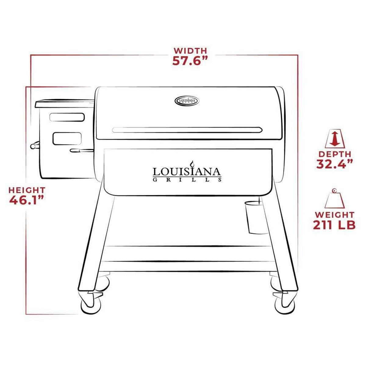 Louisiana Grills Black Label Series 1200 LG1200BL Pellet Grill With WiFi Control - View 5