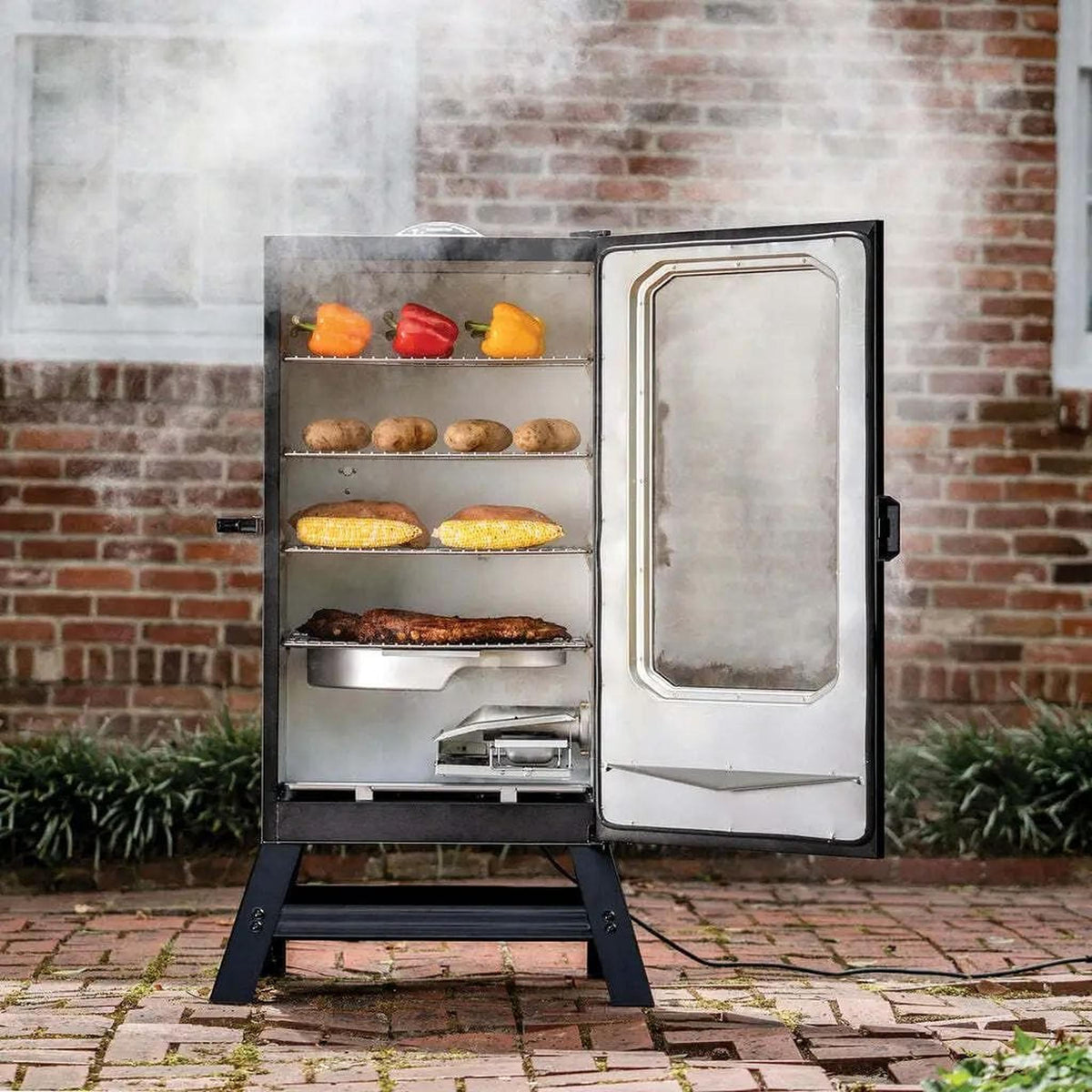 Masterbuilt 40" Digital Electric Smoker with Window and Legs - View 4