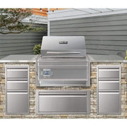 Memphis 34" Stainless Steel Beale Street Built-In Wi-Fi Controlled Pellet Grill - View 2