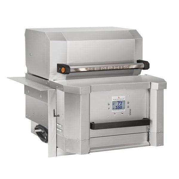 Memphis Elevate ITC2 30" Wi-Fi Controlled Built-In Pellet Grill Head With Direct Flame Technology - View 3