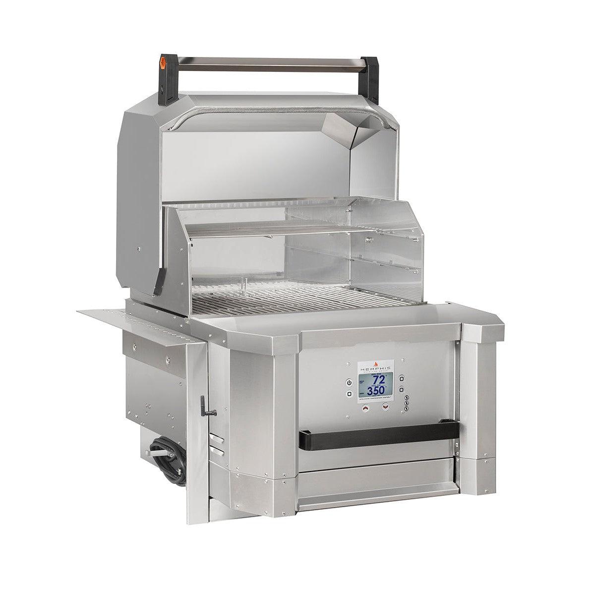 Memphis Elevate ITC2 30" Wi-Fi Controlled Built-In Pellet Grill Head With Direct Flame Technology - View 4