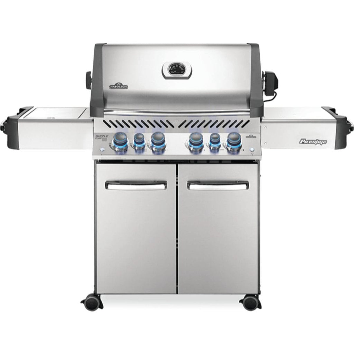 Napoleon 66" Prestige 500 RSIB Freestanding Gas Grill with Infrared Rear Burner & Infrared Side Burner - View 1