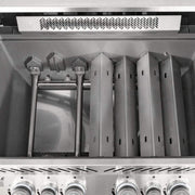 Napoleon 75" Prestige 665 RSIB Freestanding Gas Grill with Infrared Rear Burner & Infrared Side Burner - View 12