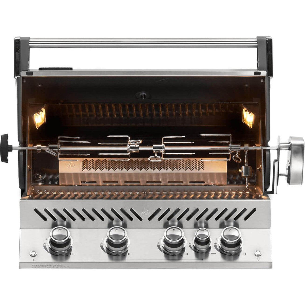 Napoleon Prestige PRO 500 33" Built-in Natural Gas Grill With Infrared Rear Burner - View 2