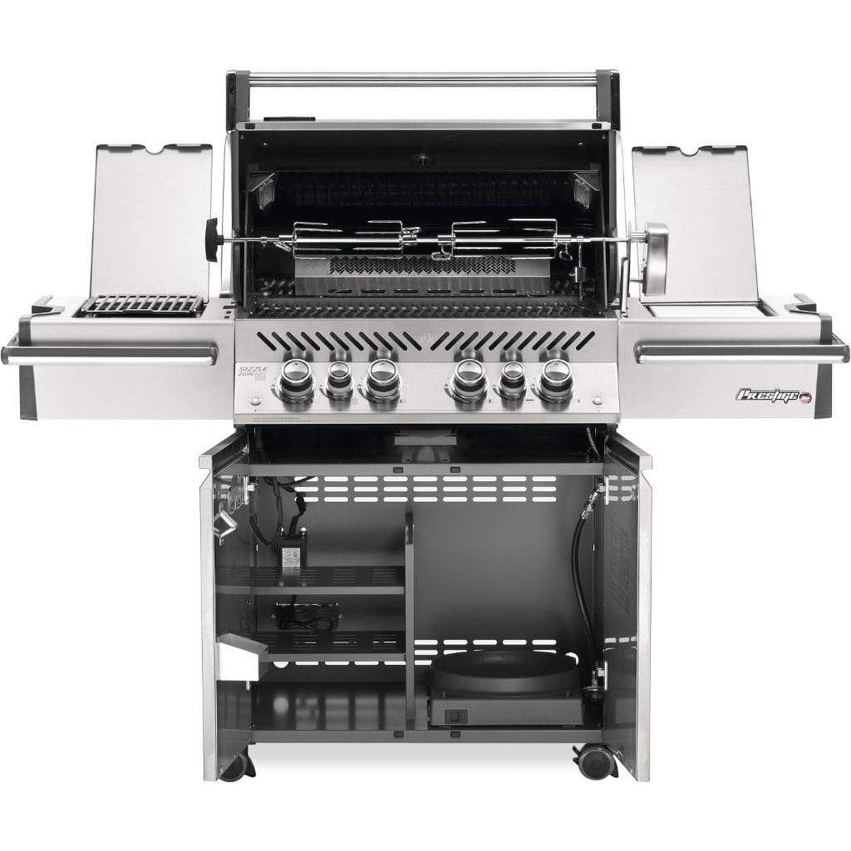 Napoleon Prestige PRO 500 67" Freestanding Natural Gas Grill With Infrared Side and Rear Burners - View 3