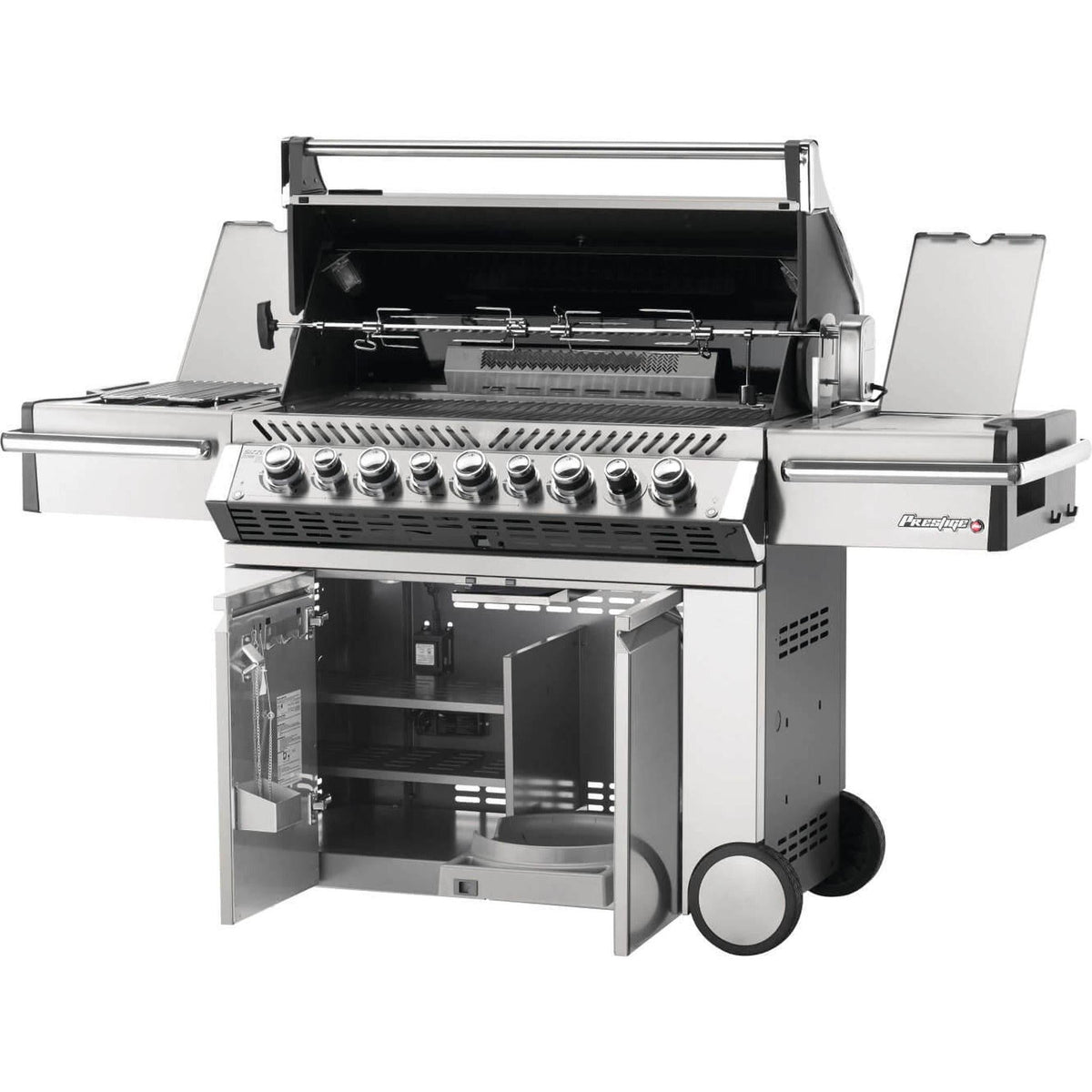Napoleon Prestige PRO 665 77" Freestanding Natural Gas Grill With Infrared Side and Rear Burners - View 3