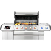 Napoleon Prestige PRO 665 Elite 77" 5 Main Burners Freestanding Natural Gas Grill With Smart Technology & Electric Smoker Box
