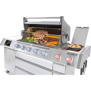 Napoleon Prestige PRO 665 Elite 77" 5 Main Burners Freestanding Natural Gas Grill With Smart Technology & Electric Smoker Box