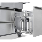 Napoleon Prestige PRO 665 Elite 77" 5 Main Burners Freestanding Natural Gas Grill With Smart Technology & Electric Smoker Box