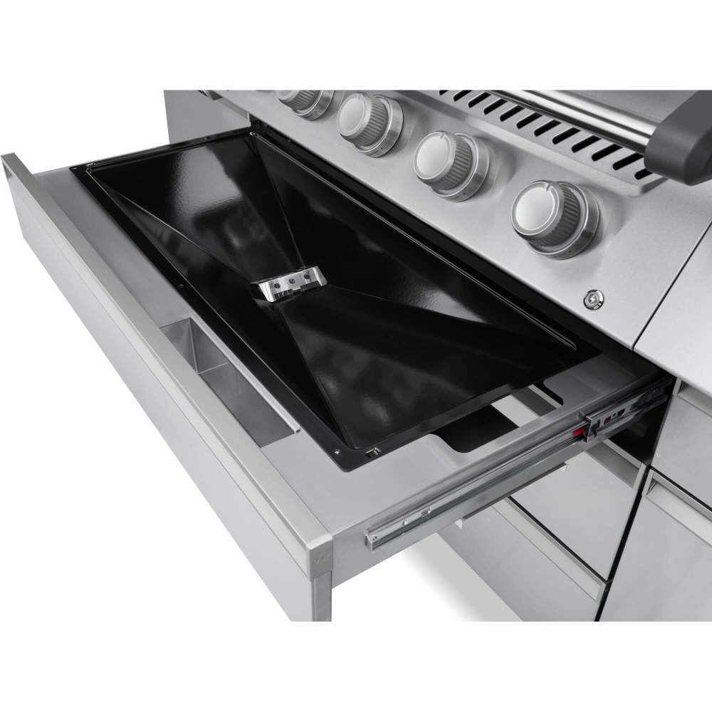 Napoleon Prestige PRO 665 Elite 77" 5 Main Burners Freestanding Propane Gas Grill With Smart Technology & Electric Smoker Box
