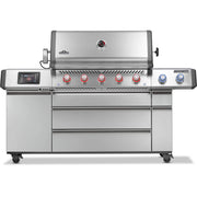 Napoleon Prestige PRO 665 Elite 77" 5 Main Burners Freestanding Propane Gas Grill With Smart Technology & Electric Smoker Box