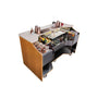 Perlick Signature Series Tobin Ellis Limited Edition Mobile Bar with Dual Drainboards