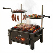 Sunstone StarBBQ 24" Charcoal Griller Base w/Post-Mount Griller Rim & the Raised Sear Rim Insert