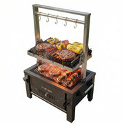 Sunstone StarBBQ 24" Charcoal Griller Base with Santa Maria Rim & the Raised Sear Rim Insert & ExGrate Cooking Grate
