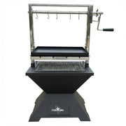 Sunstone StarBBQ 24" Smokeless Fire-Pit Base With Santa Maria Rim & the Raised Griddle Insert & ExGrate Cooking Grate