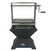 Sunstone StarBBQ 24" Smokeless Fire-Pit Base With Santa Maria Rim & the Raised Sear Rim Insert & ExGrate Cooking Grate