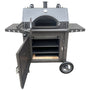 Sunstone StarBBQ 34" Charcoal Smoker & Pizza Oven Combo Griller Cart