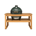 Big Green Egg XLarge with Custom Solid Acacia Table Bundle