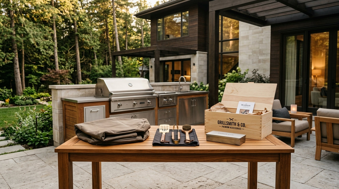 Grill Atlas Included Accessories and Heavy Duty Packaging